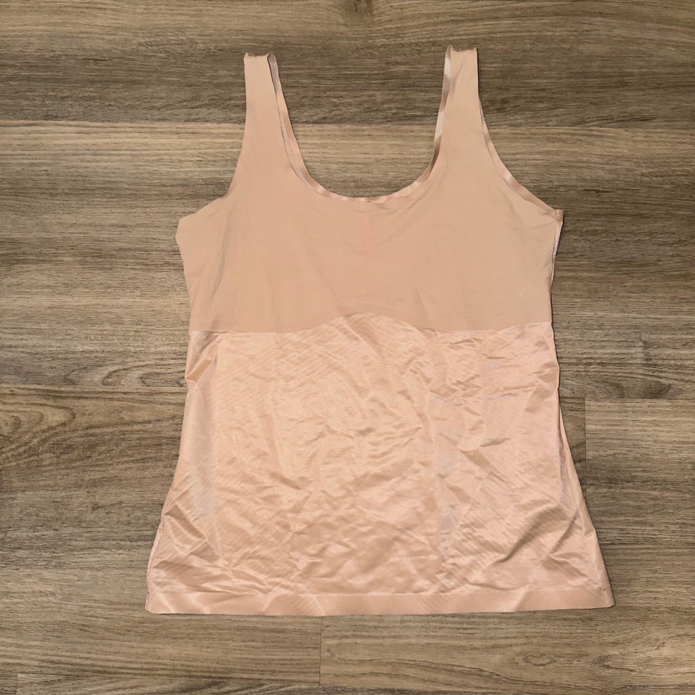 Spanx Thinstincts Nude Beige Smoothing Shapewear Tank Top Camisole Womens 1X